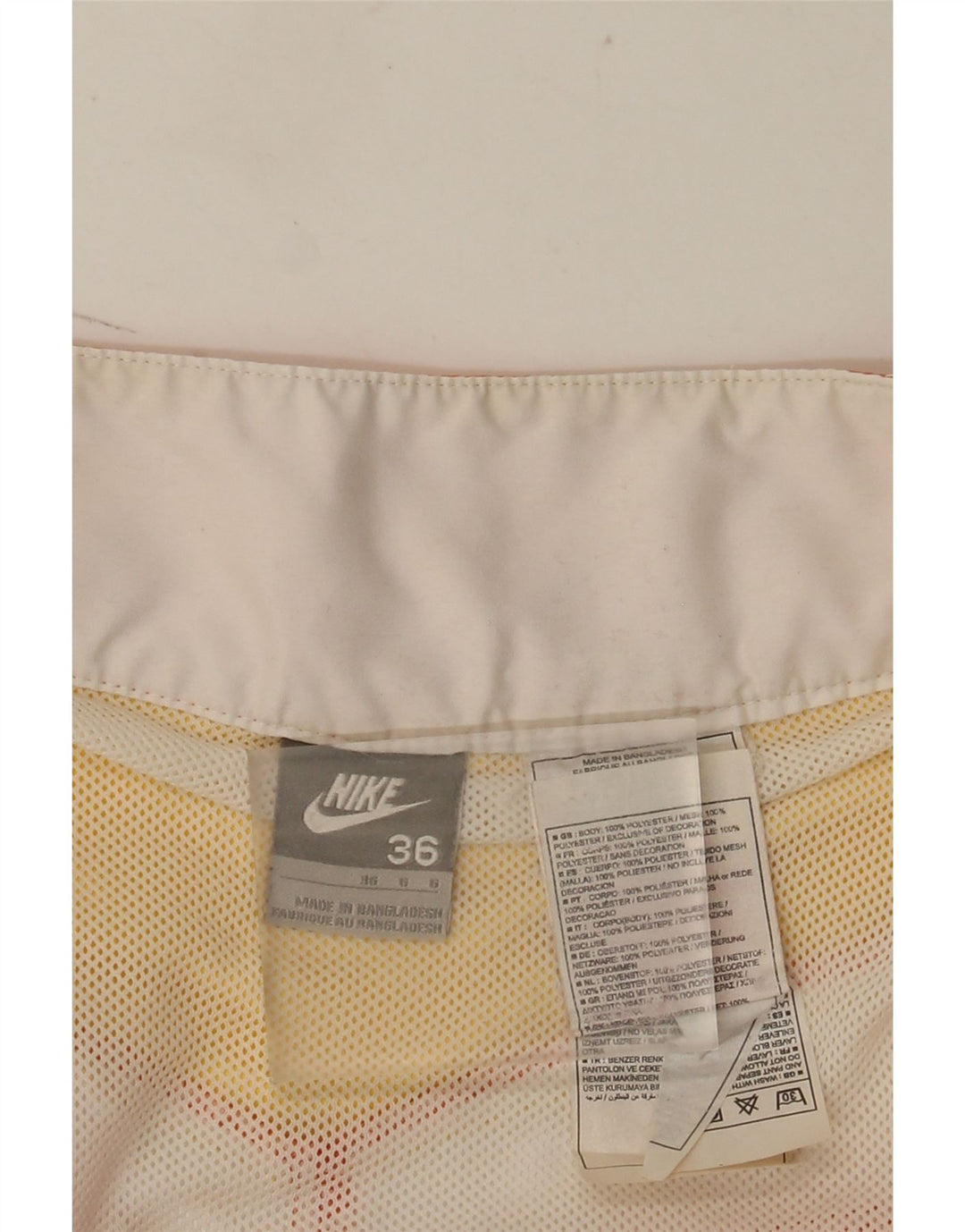 Nike Herren-Badeshorts mit Grafik, groß, orangefarbenes Farbblock-Polyester