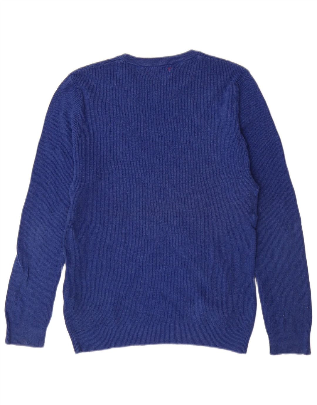 Zara Herren-Pullover mit Rundhalsausschnitt, Größe S, blau, Baumwolle