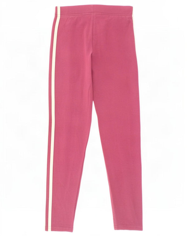 Adidas Mädchen-Leggings, 9–10 Jahre, Burgunderrot, Baumwolle