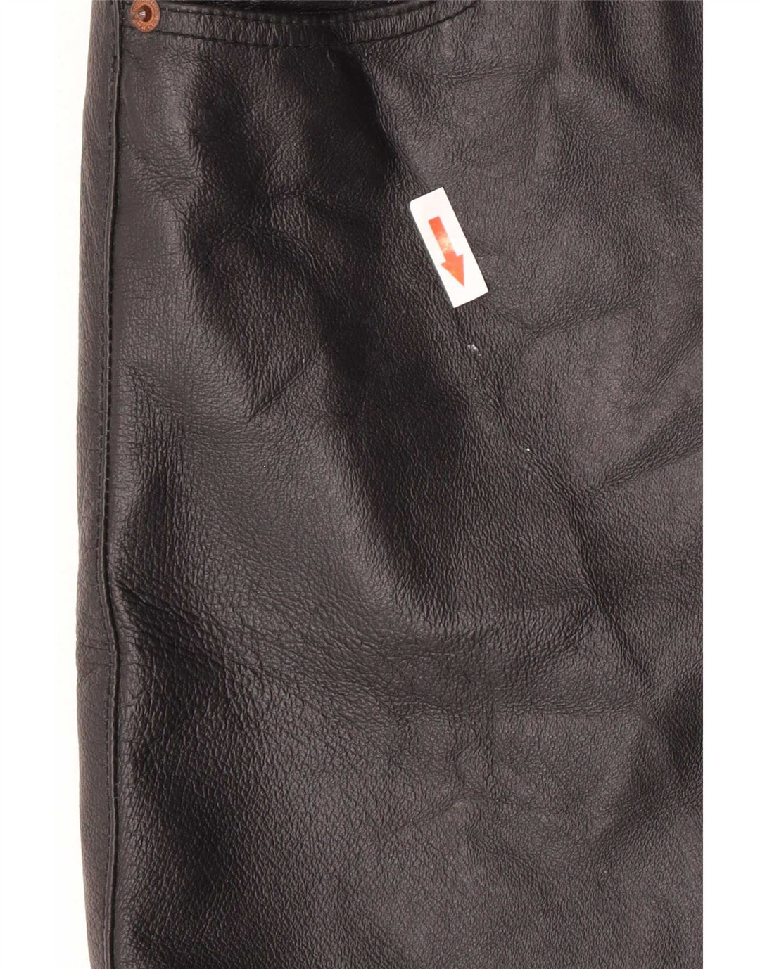 Phard Damen Leder-Trenchcoat UK 14 Large Schwarz