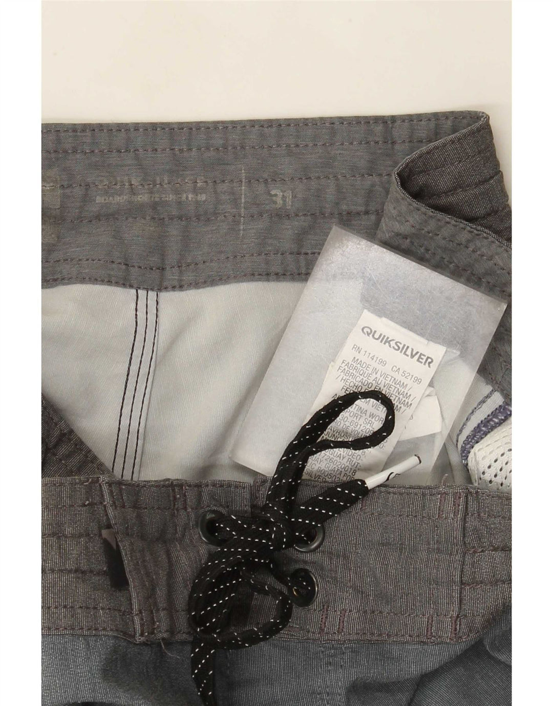 Quiksilver Herren-Badeshorts aus mittelblauem Colourblock-Polyester