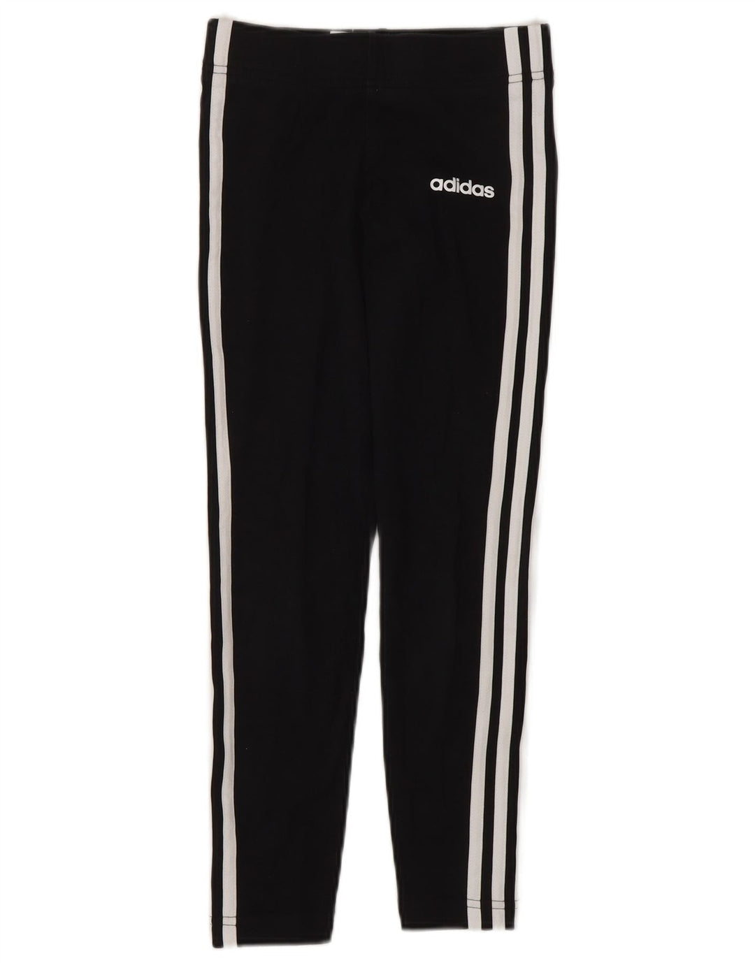 ADIDAS Leggings für Mädchen, 9–10 Jahre, schwarze Baumwolle