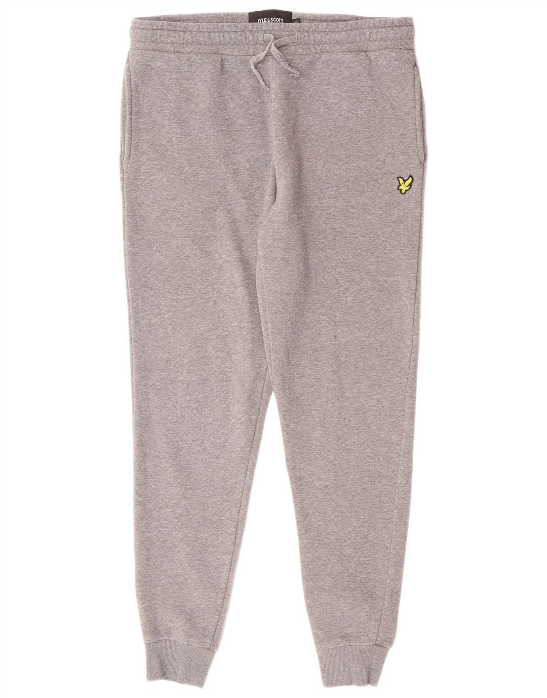 Lyle & Scott Herren-Trainingshose, Jogginghose, mittelgrau gefleckte Baumwolle