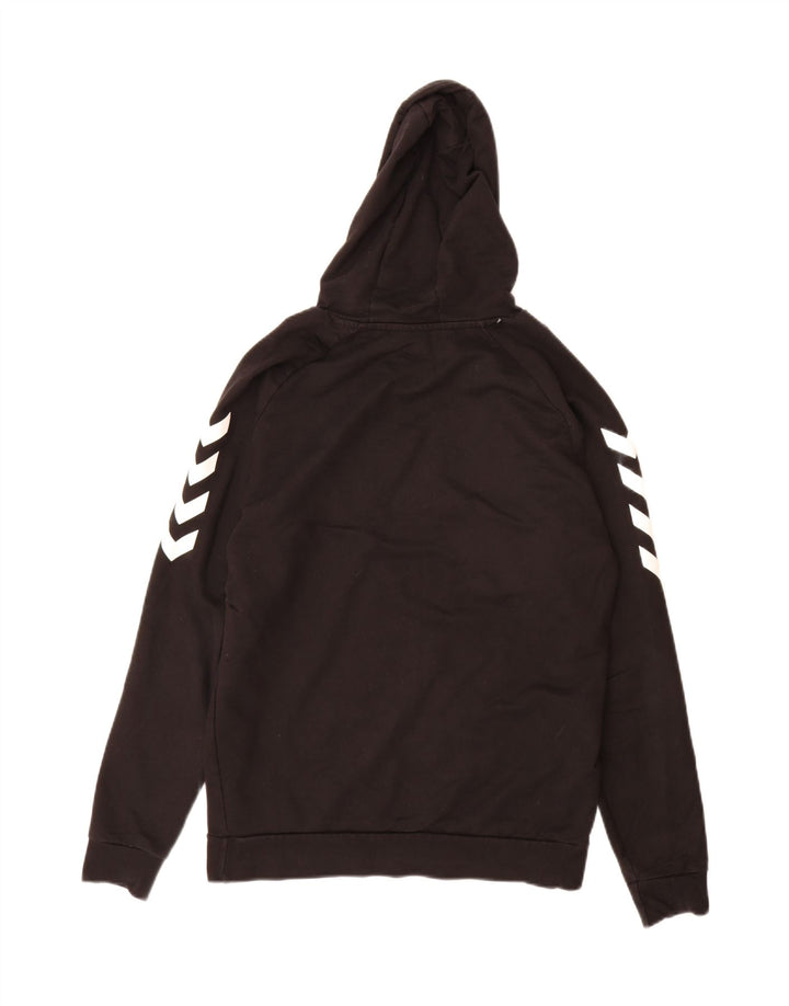 Hummel Herren-Kapuzenpullover mit Grafik, mittelschwarz, Baumwolle