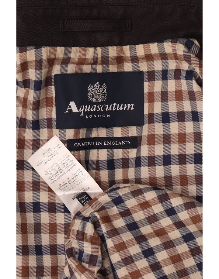 Aquascutum Damenmantel UK 14 Large Schwarz Polyester