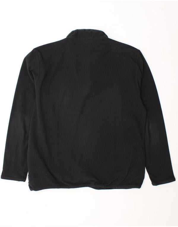 Adidas Mens Climawarm Zip Neck Fleece Jumper UK 42/44 Large Black Polyester