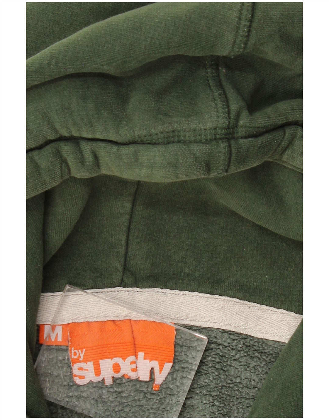 SUPERDRY Herren-Kapuzenpullover mit grafischem Reißverschluss, Mittelkhaki