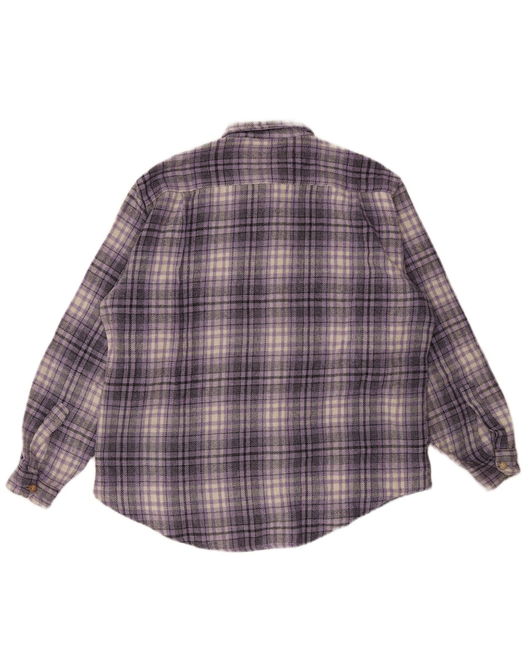 Wampum Herren Flanellhemd XL Lila kariert