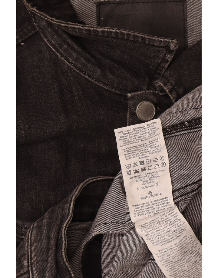 Jack & Jones Herren Jeansjacke UK 42 XL Graue Baumwolle
