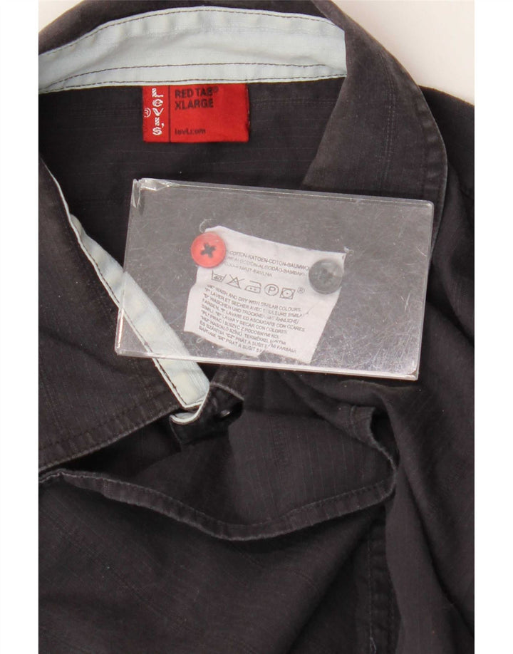 Levi's Herrenhemd XL aus grauer Baumwolle