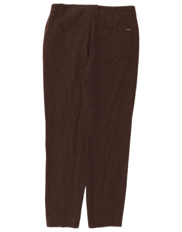 Massimo Dutti Damen Slim Chinohose EU 36 XS W26 L27 Braune Baumwolle