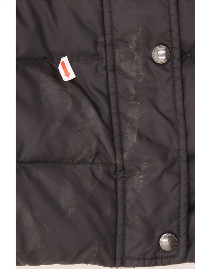 TOMMY HILFIGER Womens Padded Coat UK 14 Medium Black Polyester Vintage Tommy Hilfiger and Second-Hand Tommy Hilfiger from Messina Hembry 