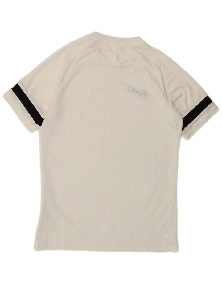 Nike Herren Dri Fit T-Shirt-Oberteil Mittelweißes Colourblock-Polyester