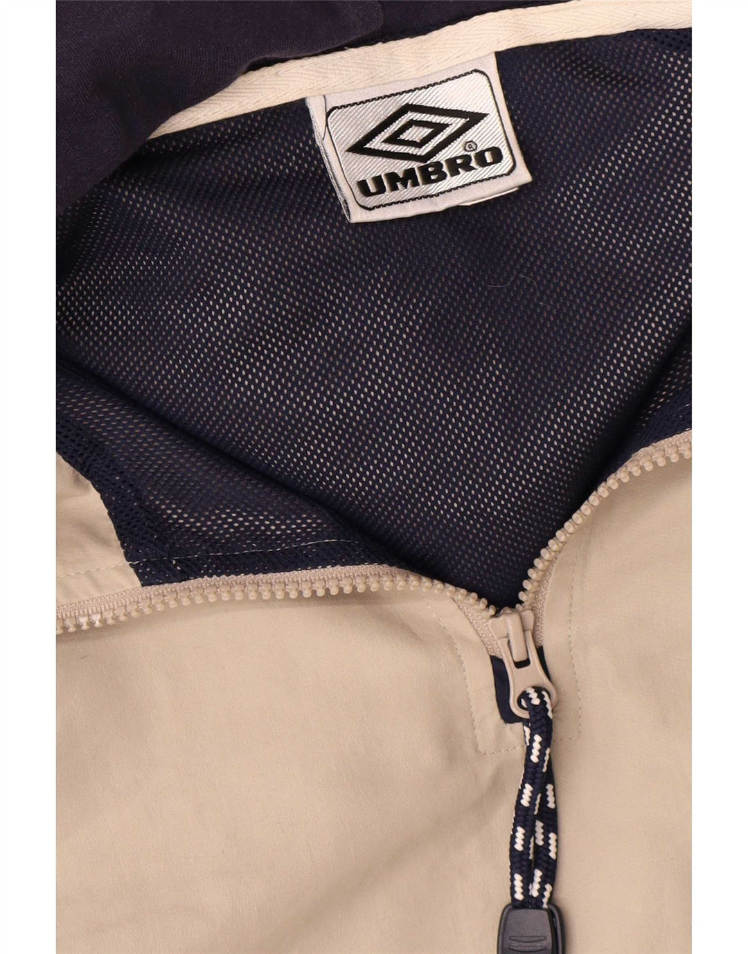 Umbro Herren Kapuzenpullover Regenjacke UK 42 XL Beige Polyester