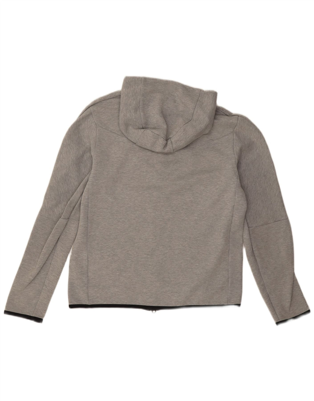 Nike Herren-Kapuzenpullover mit Reißverschluss, mittelgrau gefleckte Baumwolle