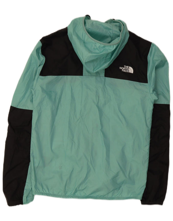 The North Face Herren-Regenjacke mit Kapuze, UK 36, klein, Türkis, Farbblock
