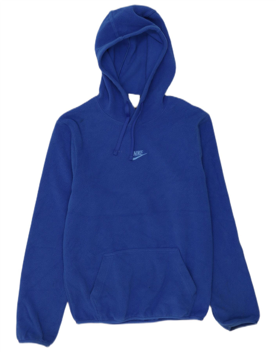 Nike Herren-Fleecepullover mit Kapuze, XS, blaues Polyester
