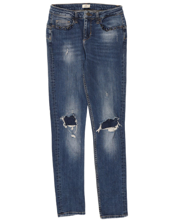 Liu Jo Damen Rebelqueen Distressed Skinny Jeans W30 L30 Blau