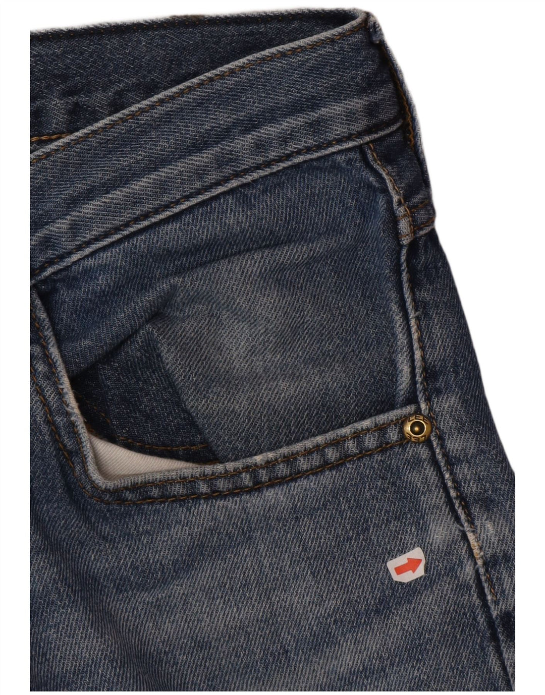 Lee Herren 5-Pocket-Short-Jeansshorts W31 mittelblaue Baumwolle