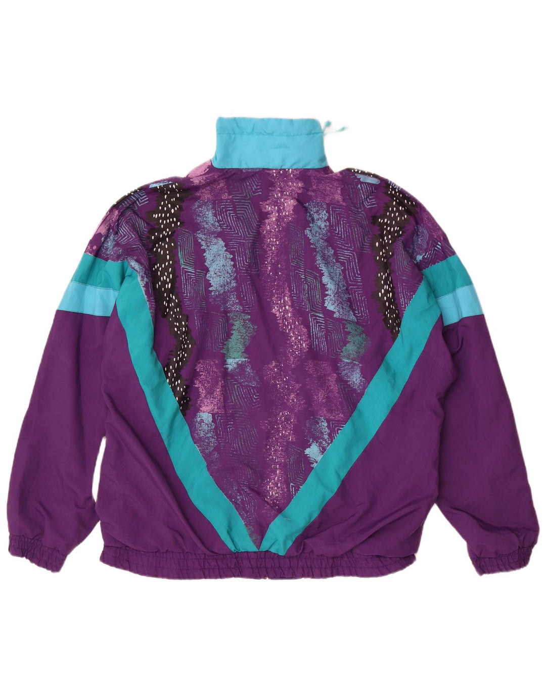 Hummel Herren-Trainingsanzug-Top-Jacke, groß, lila, Farbblock
