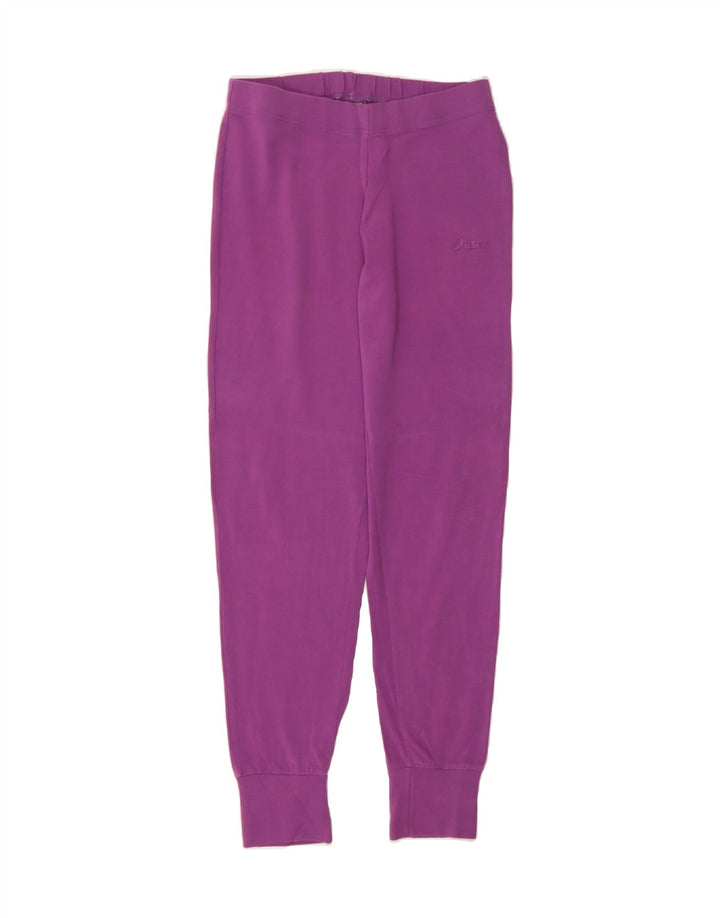 ASICS Womens Tracksuit Trousers Joggers UK 12 Medium Pink Cotton Vintage Asics and Second-Hand Asics from Messina Hembry 