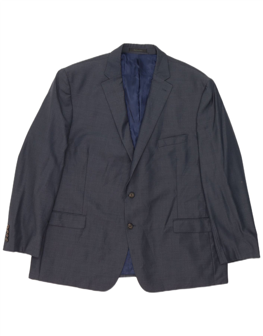 Ralph Lauren Herren-Blazer mit 2 Knöpfen, IT 52 XL, marineblaue Wolle