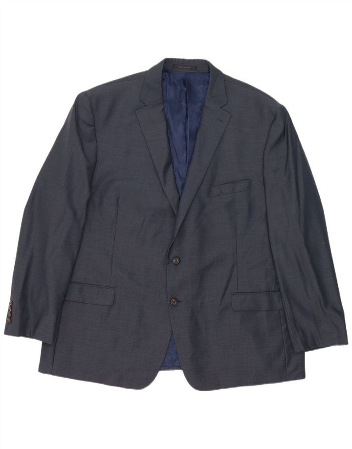 Ralph Lauren Herren-Blazer mit 2 Knöpfen, IT 52 XL, marineblaue Wolle