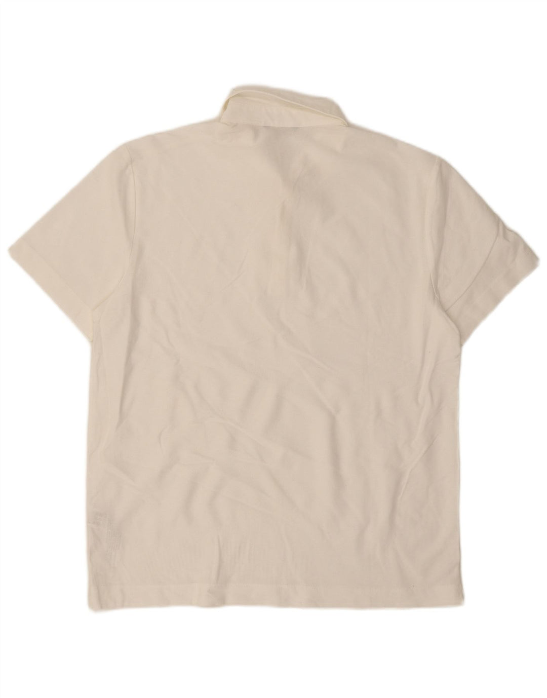 Massimo Dutti Herren-Poloshirt, große weiße Baumwolle