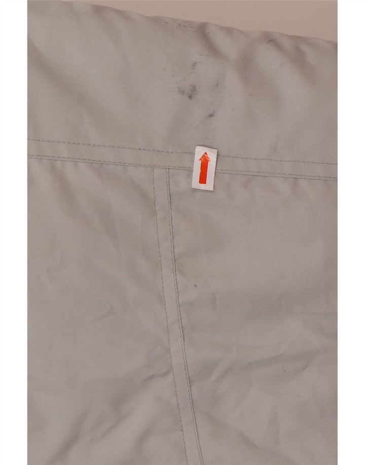 VINTAGE Herren Loose Fit Wattierter Mantel UK 36 Small Grau Polyester