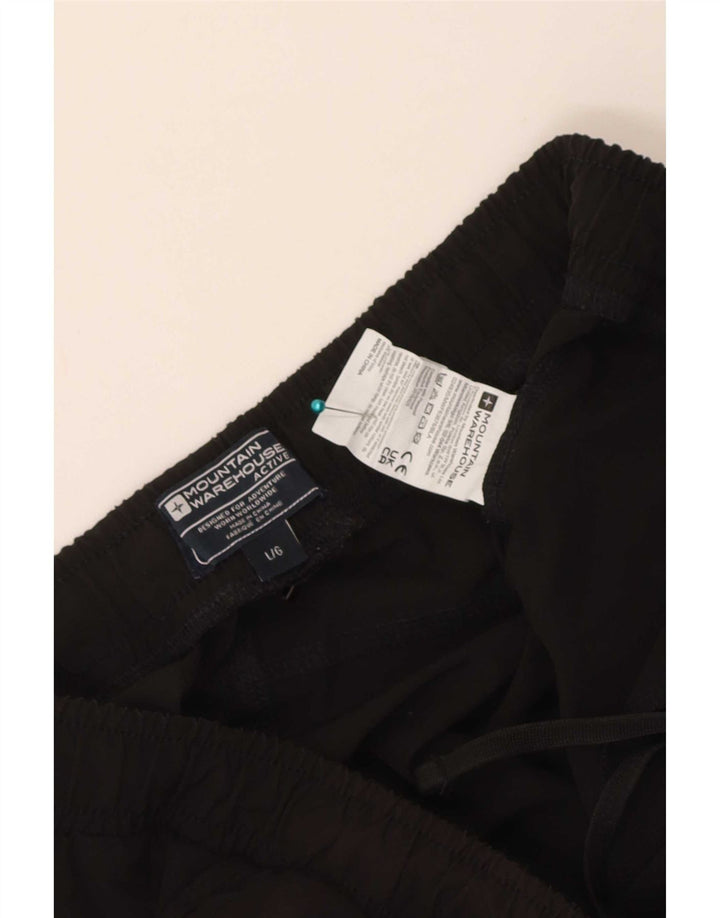 Mountain Warehouse Herren-Sportshorts, Größe L, aus schwarzem Polyester