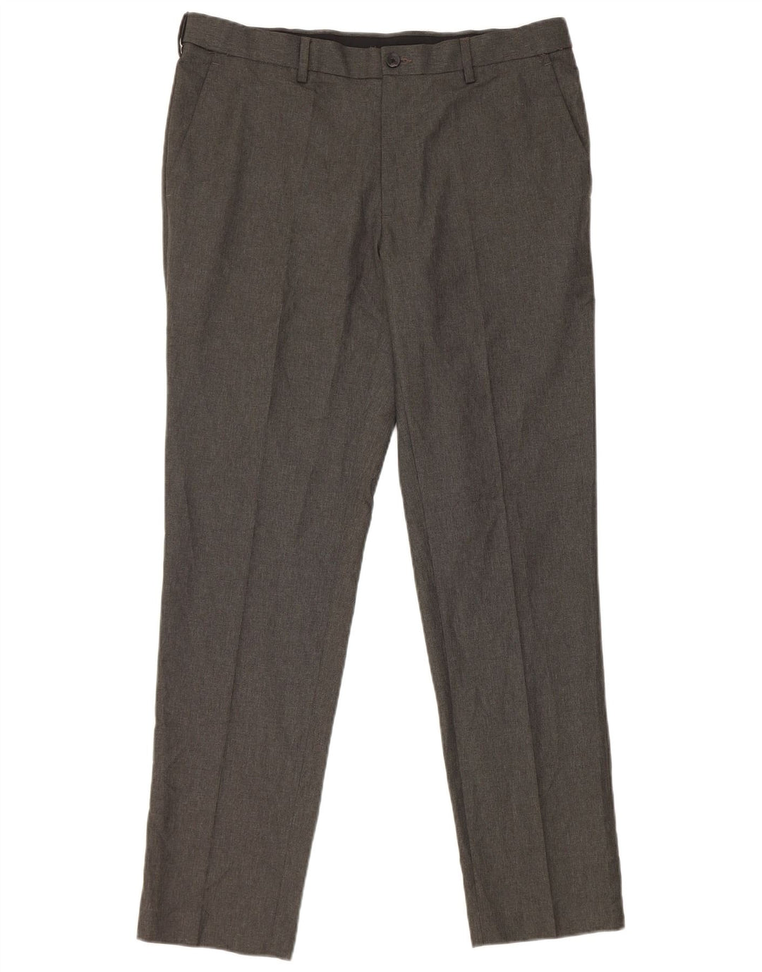 Gerade Damen-Anzughose von Marks & Spencer, W34, L31, grau, Polyester