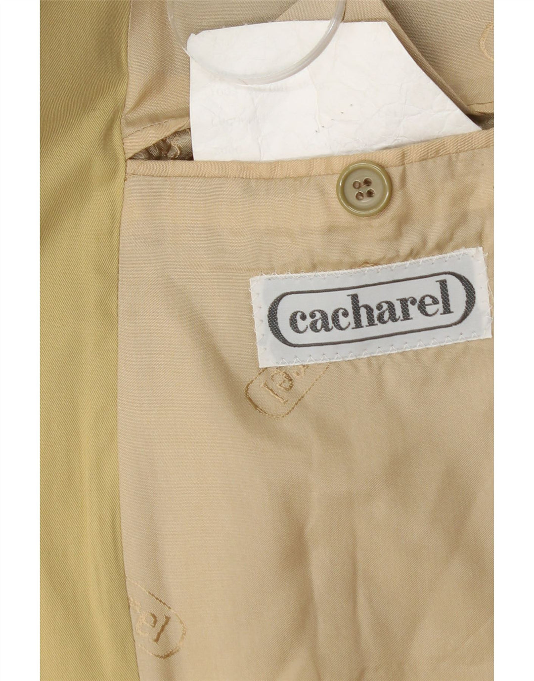 Cacharel Herren 2-Knopf-Blazerjacke IT 52 XL Beige Baumwolle