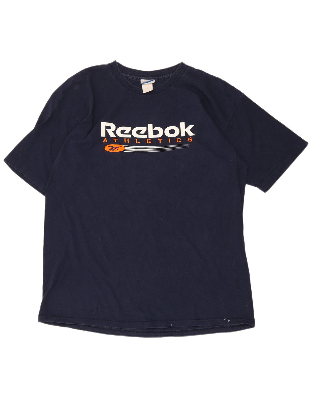 Reebok Herren Grafik T-Shirt Top Large Marineblau