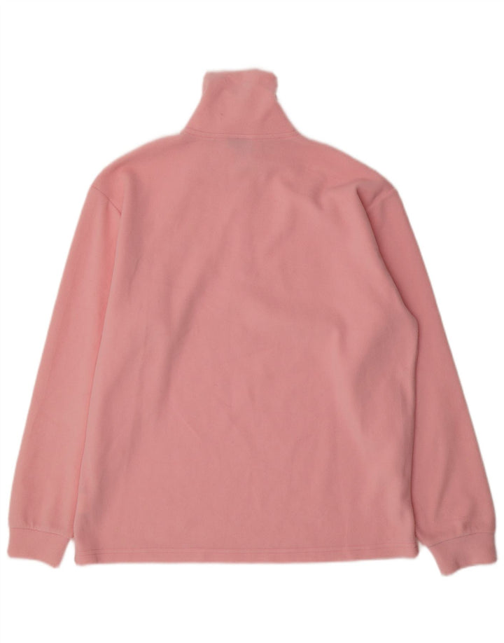 INVICTA Damen-Fleecepullover mit Reißverschluss am Hals, UK 16, Größe L, rosa, Polyester