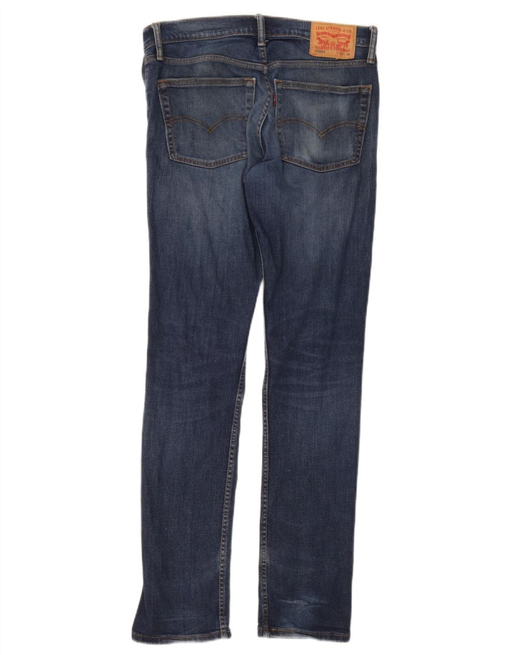 Levi's Herren Distressed Skinny Jeans W32 L34 Blau