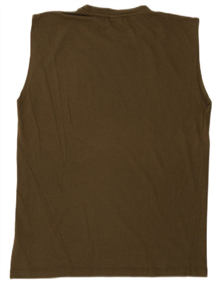 Nike Herren Dri Fit Grafik-Weste-Oberteil, groß, Khaki, Baumwolle