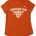 NIKE Damen Grafik-T-Shirt Top UK 14 Large Orange Polyester