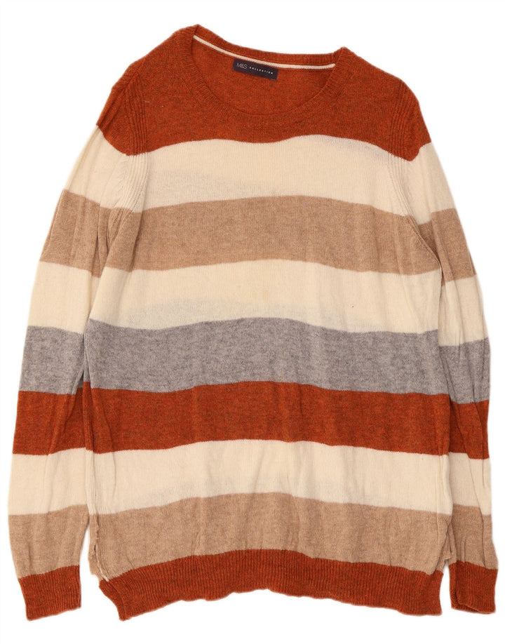 Marks & Spencer Damen-Pullover mit U-Boot-Ausschnitt, UK 20 2XL, mehrfarbig