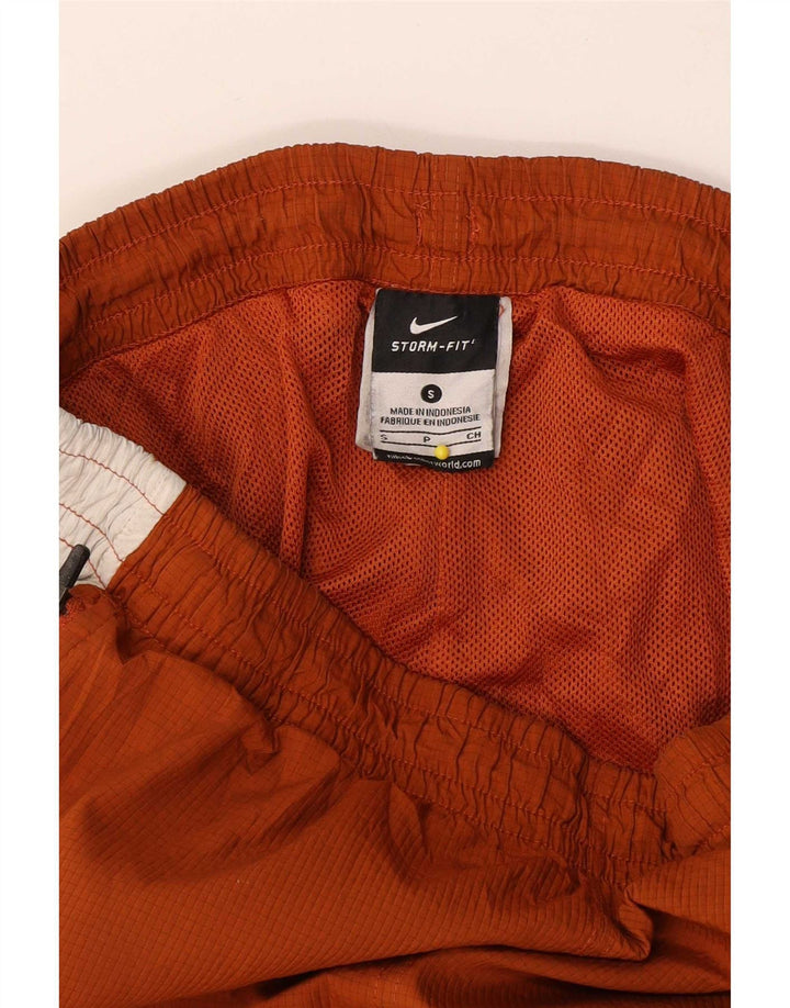 Nike Herren-Trainingshose, klein, braunes Farbblock-Polyester