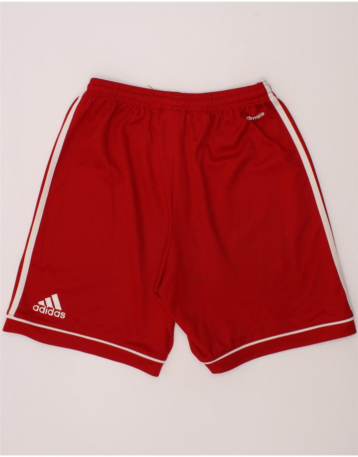 ADIDAS Boys Climacool Sport Shorts 13-14 Years Red Polyester Vintage Adidas and Second-Hand Adidas from Messina Hembry 