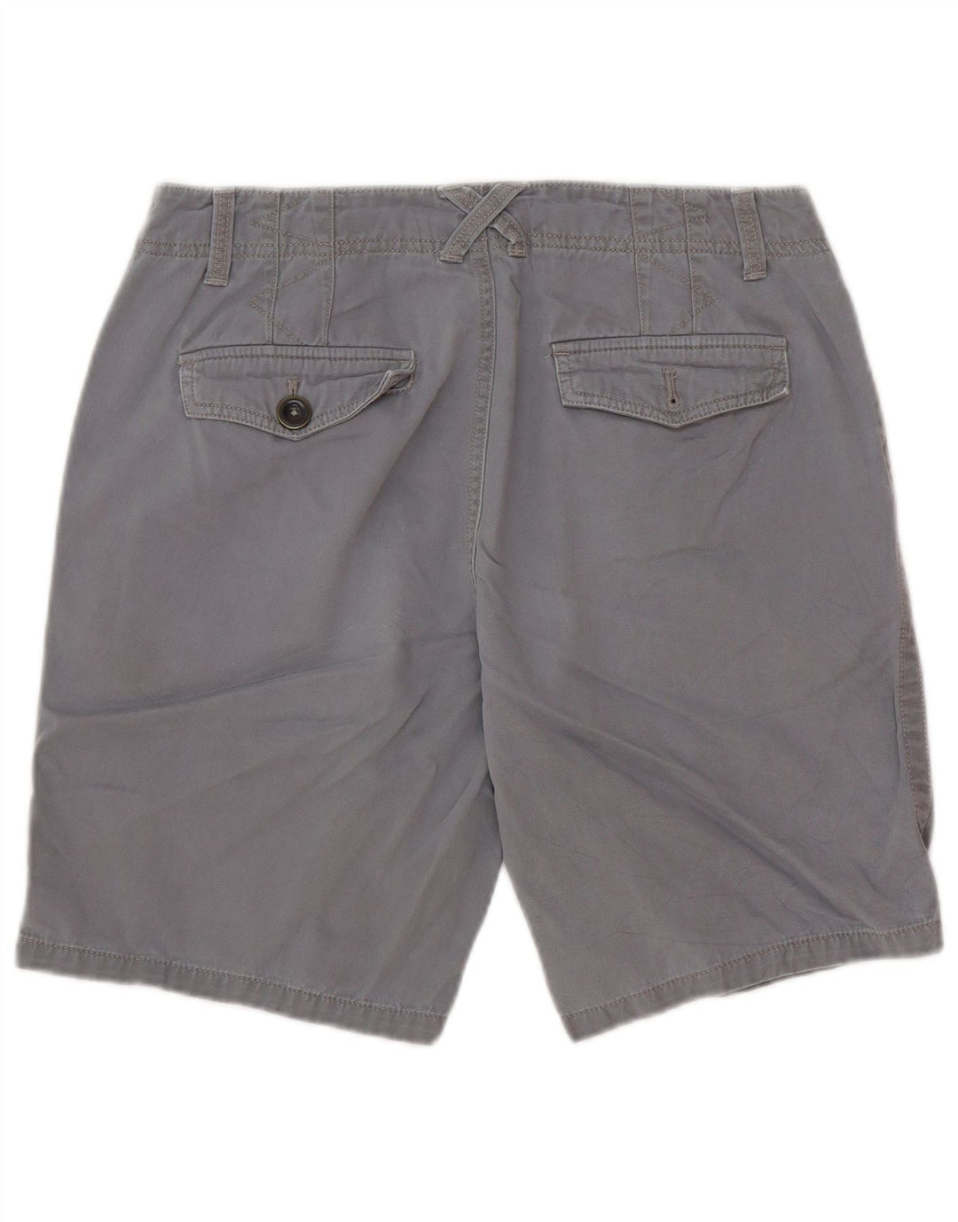 Eddie Bauer Damen Chino-Shorts US 8 Medium W30 Graue Baumwolle