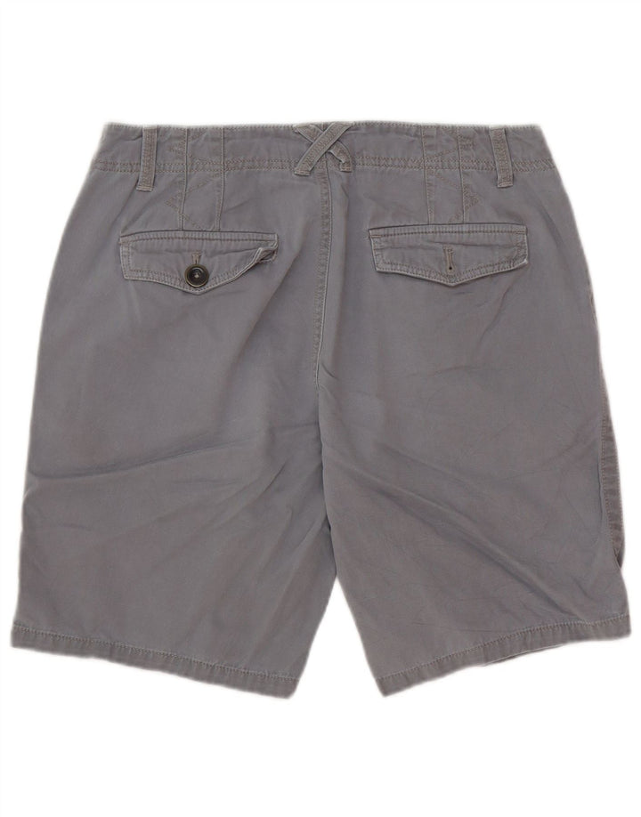 Eddie Bauer Damen Chino-Shorts US 8 Medium W30 Graue Baumwolle