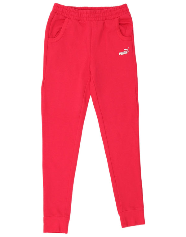 PUMA Damen Trainingshose Jogger UK 10 Small Rosa Baumwolle