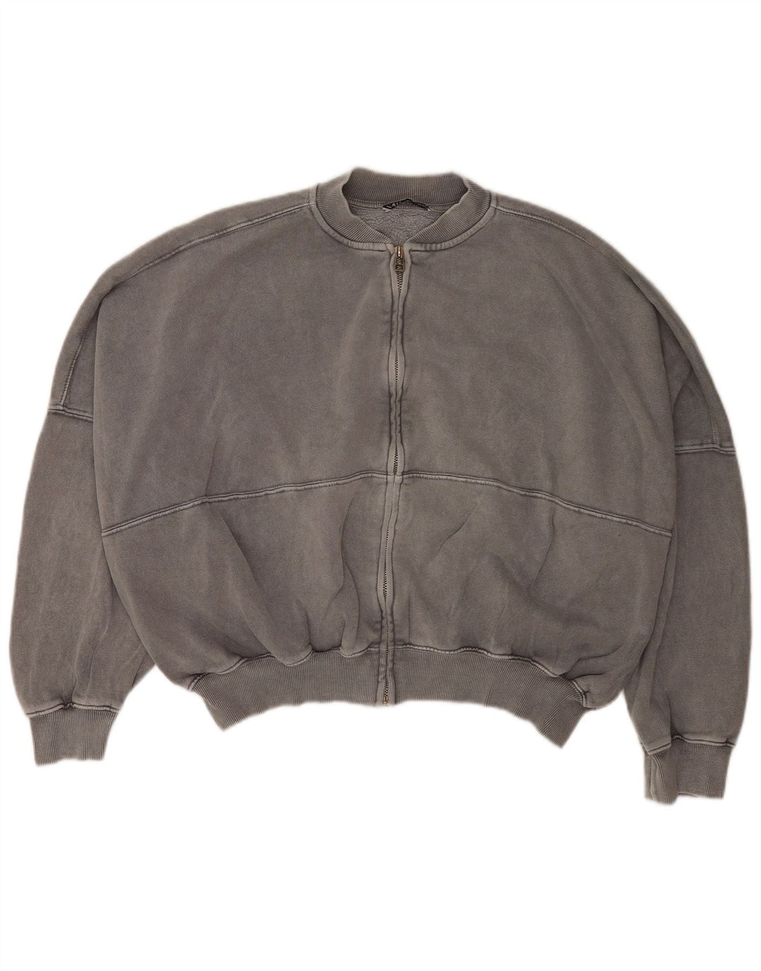 Zara Damen-Overall-Trainingsanzug, Jacke, Größe S, Größe S, Grau, Baumwolle