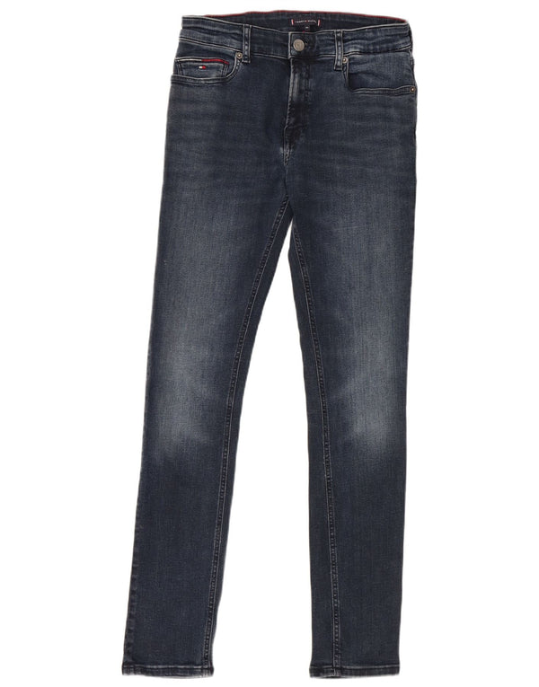 TOMMY HILFIGER Mädchen Skinny Jeans 13-14 Jahre W28 L29 Marineblau Baumwolle