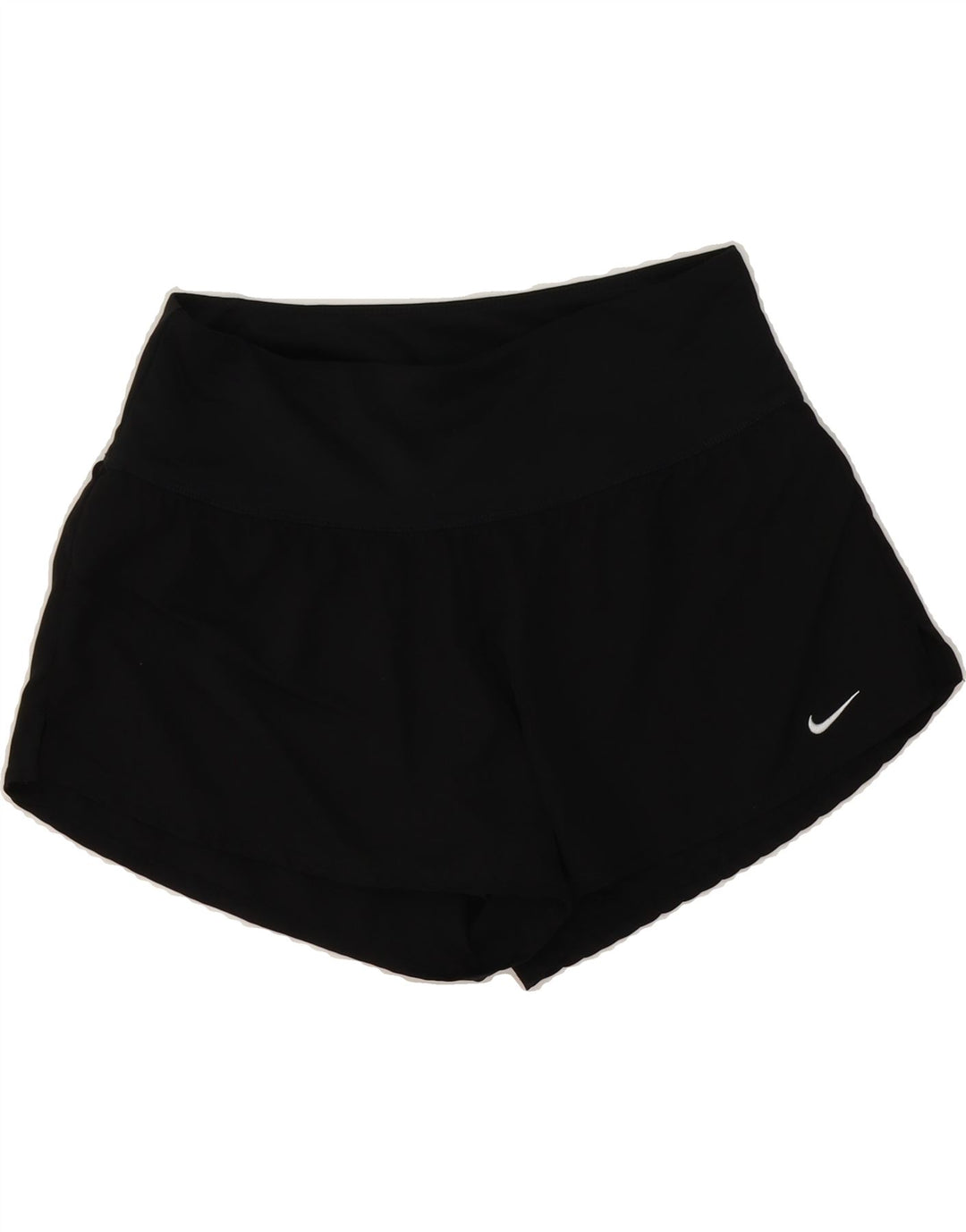 NIKE Womens Sport Shorts UK 14 Medium  Black Polyester Vintage Nike and Second-Hand Nike from Messina Hembry 