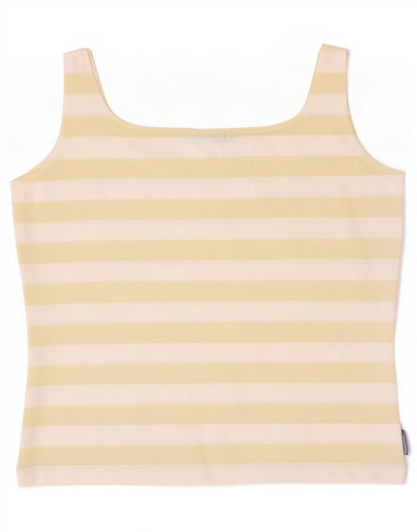 Marina Yachting Damen Crop Cami Top UK 18 XL Gelb gestreift