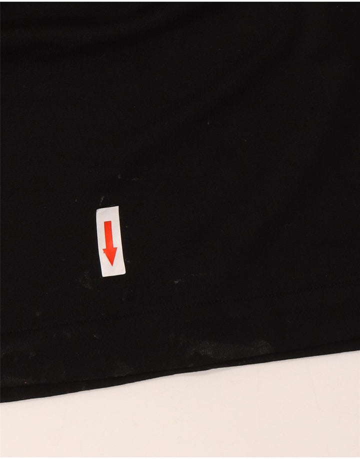 Massimo Dutti Damen Ärmelloses Maxikleid UK 10 Small Schwarz Lyocell