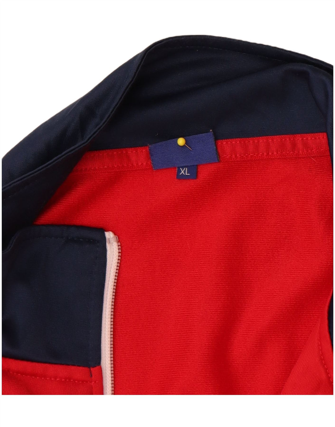 Asics Herren-Trainingsanzug-Oberteil, Jacke, XL, Rot, Farbblock