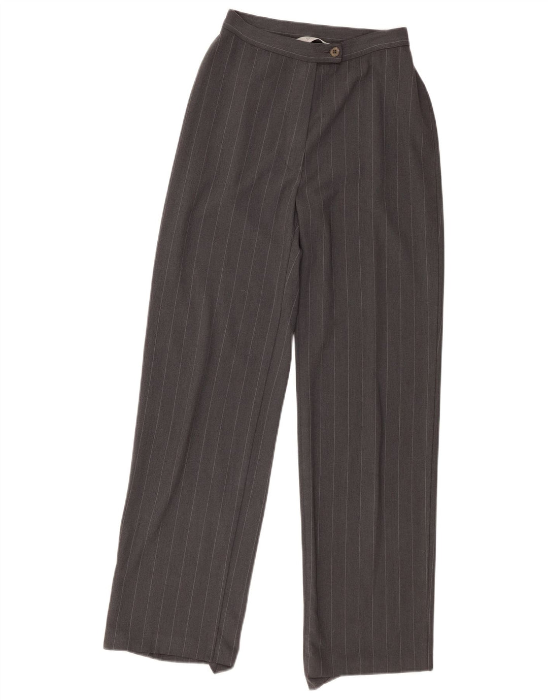 Marks & Spencer Damen Anzughose UK 8 Small W26 L30 Grau gestreift
